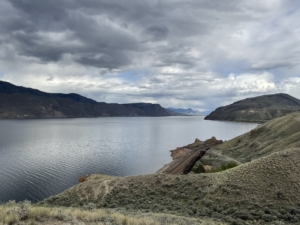 View of Okanagan lake from trail